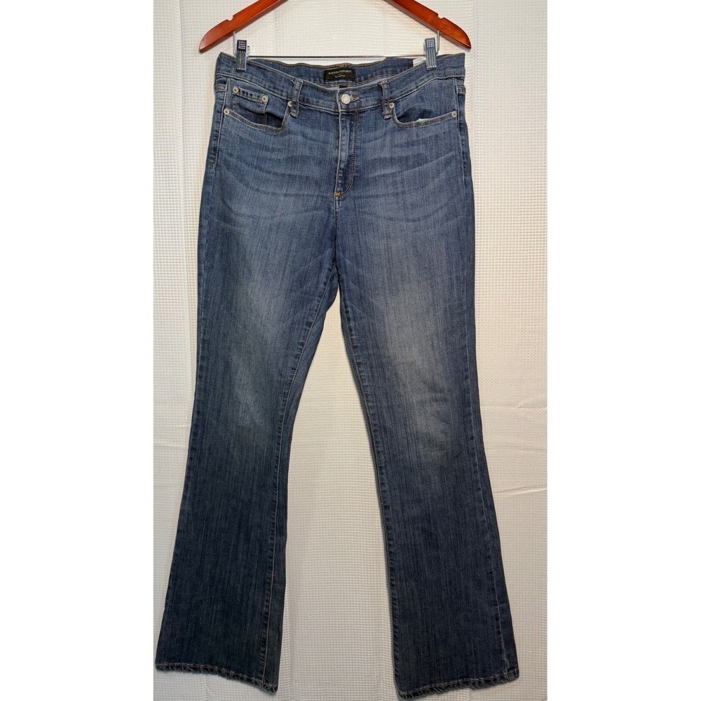 Banana Republic Slim‎ Bootcut Jeans 31/12 Blue Denim Stretch
